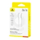 Кабель Baseus Silky Series Type-C to Lightning 20W 1м білий для швидкого заряджання та передачі даних - зображення 2
