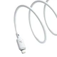 Кабель Baseus Silky Series Type-C to Lightning 20W 1м білий для швидкого заряджання та передачі даних - зображення 5