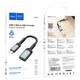 Адаптер Hoco UA24 Type-C male USB female 3.0 0.18 м металл серый для подключения устройств - изображение 2