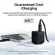 Мережевий зарядний пристрій Baseus Palm 20Вт USB Type-C USB Type-A чорний для швидкого заряджання пристроїв - зображення 7