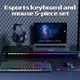 Игровой комплект Onikuma TZ5008 5 в 1 черный RGB мембранная клавиатура оптическая мышь гарнитура коврик подставка - изображение 8
