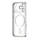 Чехол силиконовый Ductil Metallic Edge с MagSafe для iPhone 17 Pro защита камеры серебряный - изображение 3
