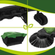 Машинка ручная с системой из 3 щеток регулируемой ручкой контейнером 24 л для быстрой уборки двора террасы дорожек (483303-Prob) - изображение 7
