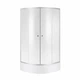 Душевая кабина Lidz Latwa SC90x90.SAT.MID.FR полукруглая, стекло Frost 4 мм + Lidz Душевой поддон KAPIELKA ST90x90x26, с панелью - изображение 1