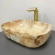 Умивальник (раковина) VBI RAVENNA BROWN ONYX GLOSSY накладний - изображение 4