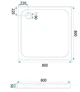 Душовий піддон REA BELMOND 80x80 WHITE - изображение 5