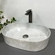 Умивальник (раковина) VBI VERONA 50 GREY STONE GLOSSY накладний - зображення 1