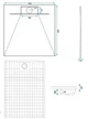 Душовий піддон REA BAZALT 90x90 GREY - изображение 6