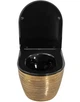 Підвісний унітаз REA CARLO FLAT BRUSHED GOLD BLACK золотий - изображение 2