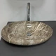 Умивальник (раковина) VBI VICENZA M BROWN STONE GLOSSY накладний - изображение 2