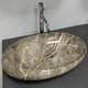 Умивальник (раковина) VBI VICENZA M BROWN STONE GLOSSY накладний - изображение 6