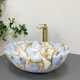Умивальник (раковина) VBI PARMA MARBLE BLUE GLOSSY накладний - изображение 4