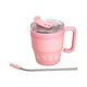 Термочашка Yiwu Coffee & Tea HP-14-23P розовая 480 мл с трубочкой и двойным открыванием (107-80-HP-14-23P) - изображение 4