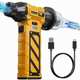 Портативний міні вакуумний пилосос повітродув 2в1 Vacuum Cleaner F015-1 Violent Fan 11W 8000mAh Yellow-Black - зображення 1