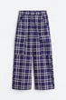 Штани cargo для дівчинки H&M wide leg 1126457-002 146 см (10-11 years) фіолетовий - зображення 1