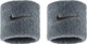 Напульсники Nike SWOOSH CLASSIC WRISTBANDS 2PK сірий Унісекс One Size - зображення 1