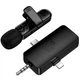 Мікрофон бездротовий Hoco L20B Lightning/Type-C/3.5 ENC, 2.4G універсальний для відеозйомки, смартфонів, планшетів та камер Чорний - зображення 4