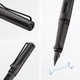 Ручка чорнильна LAMY Safari матова umbra F T10 сині чорнила (4000202) - зображення 4