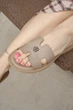 Жіночі шльопанці з натуральної шкіри темно-бежевого кольору PARADIZE SHOES з устілкою Memory Foam 39 розмір (устілка 24,5 см) - зображення 5
