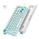 Беспроводная игровая клавиатура Onikuma MT706 Tri Mode механическая RGB, 2.4G/BT/Type-C (ENG) Белый - изображение 2