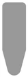 Чехол для гладильной доски Colombo Pearlised Silver 130 x 50 см (COP250) - изображение 1