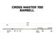 Гриф для штанги Toorx Max 700 Kg Cross Master 220 см 50 мм (BO-700) - изображение 2