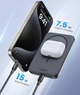 Магнитный Magsafe Павербанк Ugreen PB561 10000mAh 20Вт с беспроводной зарядкой для iPhone17/17 Pro/17 Pro Max - изображение 8