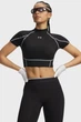 Жіночий чорний топ HeatGear Elite Crop Mck SS Under Armour XS 6014710-008 - изображение 1