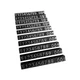 Набор пластиковых ценников Lesko SJX-HDY-XH-0-9 Black+Silver 45*3*5 мм с цифрами 100 шт на витрину - изображение 1