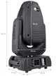 Głowica LED Light4Me ruchoma BSW 280 beam spot wash (5908249812109) - obraz 6