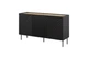 Комод в гостиную Onda 3D2SZ Сama Польша Черный матовый + Дуб Артизан (ламинированная ДСП/МДФ) - изображение 1