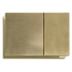 Панель змиву KOER KT-0610-12 240x160x32mm пластикова, кнопка квадратна (колір матове золото) (KR6137) - изображение 1