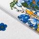 Ткань скатертная рогожка Пасхальная синие цветы (160г/м.кв150см пог.м) 195274 - изображение 1