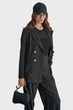 Жіночий чорний блейзер у смужку DKNY S D2G4A213 - изображение 3