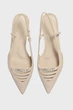 Жіночі бежеві шкіряні слінгбеки MIKADO DKNY 36 K1524221 - зображення 4