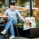 Рюкзак-переноска WAUDOG Relax Eco 40х40х26 см для кошек и мелких пород собак до 8 кг - изображение 9