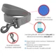 Поводок для собак WAUDOG Waterproof, черный, M (20 мм, 122 см) (27271) - изображение 5