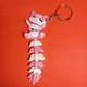 Брелок Игрушка Кот С Хвостом Fluffy Tail Cute Flexi Cat Toy Keychain Розовый 12 См 3Д Печать - изображение 2