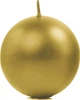 Zestaw świec Party Deco Kula metalizowana 8 cm 6 szt. Złote (ZES5902230731844) - obraz 1