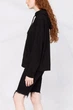 Жіноче чорне худо LAYERED SHADOW LOGO DKNY XS DP1T8774 - зображення 3