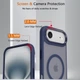 Чохол Wave Premium Matte Insane Guard case with MagSafe (TPU+PC) для Apple iPhone 17 Air 6.7" Midnight Blue - зображення 4