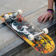 Скейтборд деревянный SP-Sport Skateboard Skull 8413-1 размер 78х20см Black-Yellow-Red - изображение 5