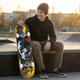 Скейтборд деревянный SP-Sport Skateboard Skull 8413-1 размер 78х20см Black-Yellow-Red - изображение 7