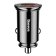 Автомобільний зарядний пристрій Baseus Circular Plastic А+А 30W Black - изображение 1