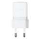 Мережевий зарядний пристрій з кабелем Baseus Palm Fast Charger 1C 20W EU Moon White (with Baseus Cable USB-C to USB-C 1m Moon White) - изображение 1