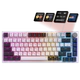 Бездротова механічна клавіатура GamePro MK160D Pro QLAB Sakura Switch White - зображення 1