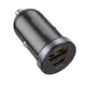 Автомобільний зарядний пристрій BOROFONE BZ22 Scenery dual port PD30W+QC3.0 car charger Black - изображение 1