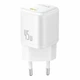 Мережевий зарядний пристрій Baseus PicoGo GaN Fast Charger 1C 45W EU Moon White - зображення 1