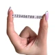 Набор пластиковых ценников Lesko SJX-HDJ-ZH-0-9 White + Black 56*4*6 мм с цифрами 100 шт на витрину - изображение 2