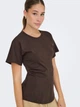 Футболка хлопковая женская ONLY 15365258 XS Seal Brown (5715830272996) - изображение 4